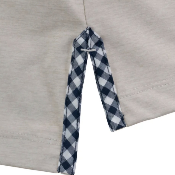 Bald Head Blues Albatross Performance Golf Polo Heather Sand Dollar - L - Picture 12 of 15